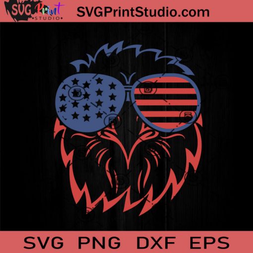 Eagle Glasses American Flag 4th Of July SVG, 4th Of July SVG, Independence Day SVG EPS DXF PNG Cricut File Instant Download