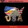 Eagle USA Lightbulb PNG, 4th Of July PNG, Independence Day PNG Instant Download