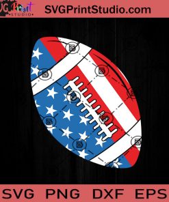 Football Ball 4th Of July SVG, 4th Of July SVG, Independence Day SVG EPS DXF PNG Cricut File Instant Download