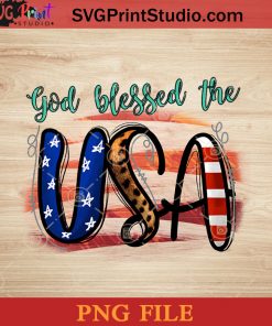 God Blessed The USA PNG, 4th Of July PNG, Independence Day PNG Instant Download