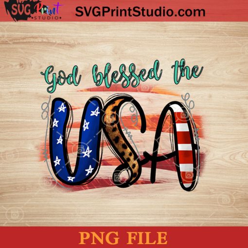 God Blessed The USA PNG, 4th Of July PNG, Independence Day PNG Instant Download