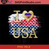 I love USA PNG, 4th Of July PNG, Independence Day PNG Instant Download