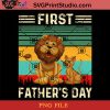 Lion First Father's Day PNG, Lion PNG, Happy Father's Day PNG, Dad PNG Instant Download