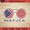 Merica Sunglasses SVG, 4th of July SVG, America SVG EPS DXF PNG Cricut File Instant Download