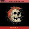 Nature Yellow Flowers Hippie Bandana Skull Pretty Sunflower PNG, Skull PNG, Sunflower PNG, Momlife PNG Instant Download