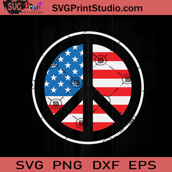 Download Peace America Svg 4th Of July Svg Independence Day Svg Eps Dxf Png Cricut File Instant Download Svg Print Studio