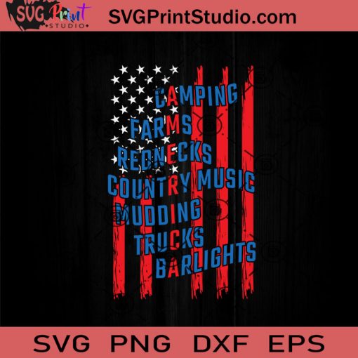 Portrait USA Flag America Typography SVG, 4th Of July SVG, Independence Day SVG EPS DXF PNG Cricut File Instant Download