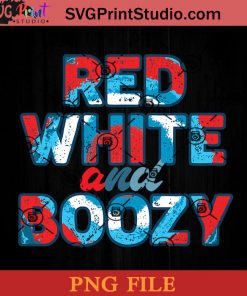 Red White And Boozy PNG, 4th Of July PNG, Independence Day PNG Instant Download
