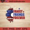 Sunflower Us Flag Half Family Friend SVG, 4th of July SVG, America SVG EPS DXF PNG Cricut File Instant Download