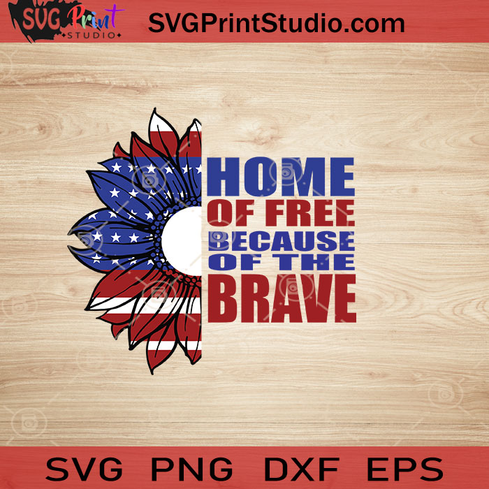 Download Sunflower Us Flag Half Home Of Free Svg 4th Of July Svg America Svg Eps Dxf Png Cricut File Instant Download Svg Print Studio