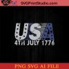 USA 4th July 1776 SVG, 4th of July SVG, America SVG PNG AI Cricut File Instant Download