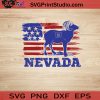 USA Animal Bighorn Sheep Nevada SVG, 4th of July SVG, America SVG EPS DXF PNG Cricut File Instant Download