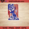 USA Animal Deer SVG, 4th of July SVG, America SVG EPS DXF PNG Cricut File Instant Download