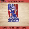 USA Animal Deer Georgia SVG, 4th of July SVG, America SVG EPS DXF PNG Cricut File Instant Download