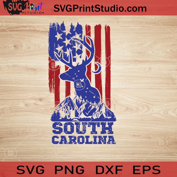 Download USA Animal Deer South Carolina SVG, 4th of July SVG ...