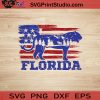 USA Animal Panther Florida SVG, 4th of July SVG, America SVG EPS DXF PNG Cricut File Instant Download