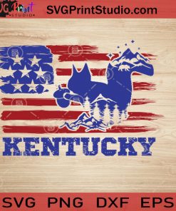 USA Animal Squirrel Kentucky SVG, 4th of July SVG, America SVG EPS DXF PNG Cricut File Instant Download