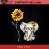 You Are My Sunshine Hippie Sunflower Elephant Gift Friend Premium PNG, Elephant PNG, Sunflower PNG Instant Download