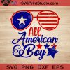 All American Boy SVG, 4th of July SVG, America SVG EPS DXF PNG Cricut File Instant Download