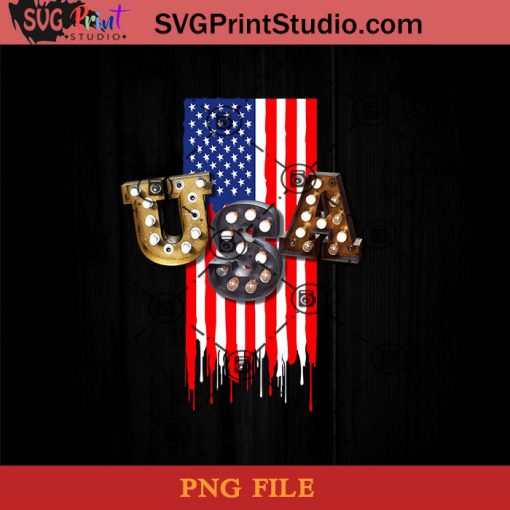 Lightbulb USA Flag PNG, 4th Of July PNG, Independence Day PNG Instant Download