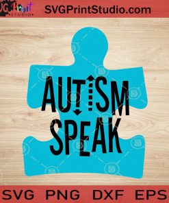 Autism Speak Autism Blue Puzzle SVG, Autism SVG, Awareness SVG EPS DXF PNG Cricut File Instant Download