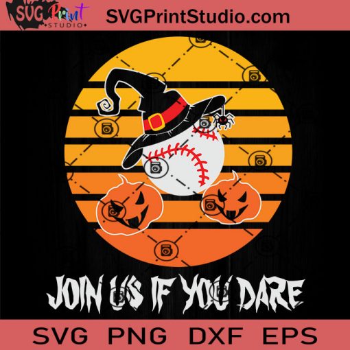 Baseball Halloween Witch Hat Pumpkin SVG, Pumpkin Witch Hat SVG, Happy Halloween SVG EPS DXF PNG Cricut File Instant Download