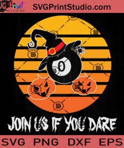 Billard Halloween Witch Hat Pumpkin SVG, Pumpkin Witch Hat SVG, Happy Halloween SVG EPS DXF PNG Cricut File Instant Download