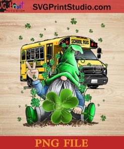 Gnomies School Bus PNG, St Patrick Day PNG, Irish Day PNG, Gnomies PNG, Patrick Day Instant Download