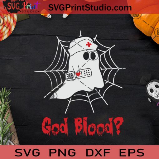 God Blood Funny Boo Halloween SVG, Boo SVG, Happy Halloween SVG EPS DXF PNG Cricut File Instant Download