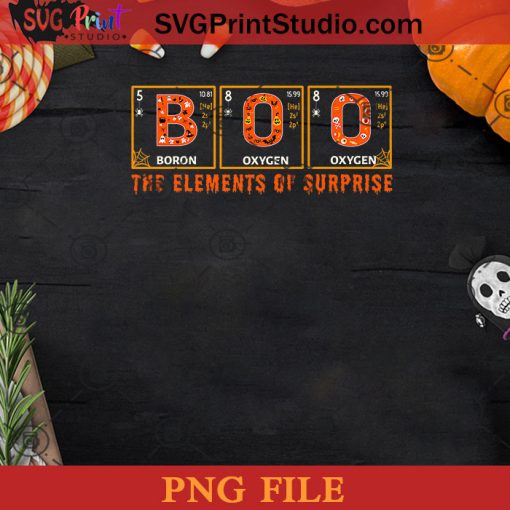 Halloween BOO Primary Elements Of Surprise Science PNG, Boo PNG, Happy Halloween PNG Instant Download