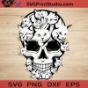 Halloween Funny Cat Skull Cat SVG, Skull Cat SVG, Happy Halloween SVG EPS DXF PNG Cricut File Instant Download