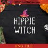 Halloween Hippie Witch Tie Dye Hat PNG, Witch PNG, Happy Halloween PNG Instant Download