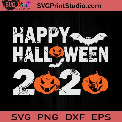 Happy Halloween 2020 Funny Pumpkin SVG, Pumpkin SVG, Happy Halloween SVG EPS DXF PNG Cricut File Instant Download