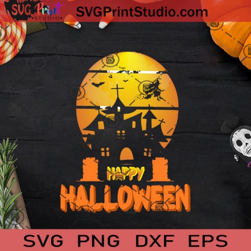 Happy Halloween Party SVG, Halloween Horror SVG, Halloween SVG EPS DXF PNG Cricut File Instant Download