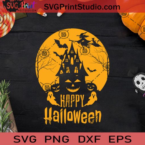 Happy Halloween Party SVG, Halloween Horror SVG, Halloween SVG EPS DXF PNG Cricut File Instant Download
