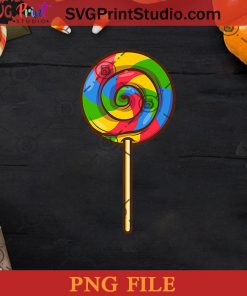 Lollipop Rainbow Sucker Candy Halloween Costume Lazy PNG, Lollipop Rainbow PNG, Happy Halloween PNG Instant Download
