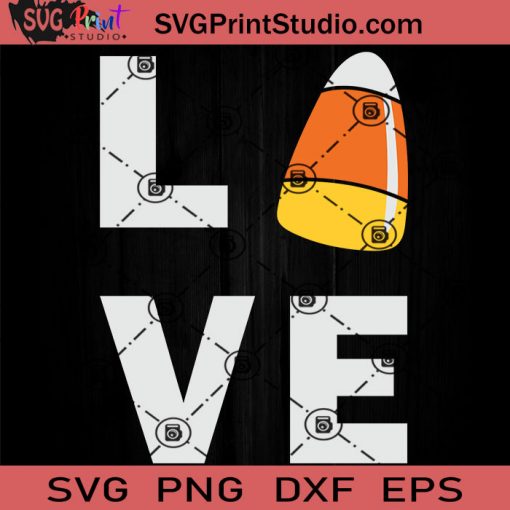 Love Candy Corn Halloween SVG, Candy Corn SVG, Happy Halloween SVG EPS DXF PNG Cricut File Instant Download