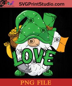 Love Gnomies PNG, St Patrick Day PNG, Irish Day PNG, Gnomies PNG, Patrick Day Instant Download