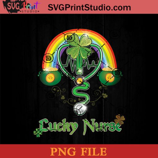 Lucky Nurse PNG, St Patrick Day PNG, Irish Day PNG, Clovers PNG, Patrick Day Instant Download