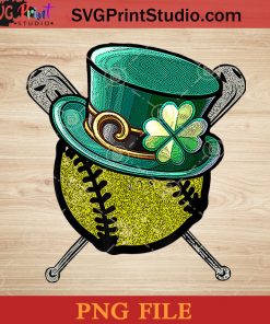 Patrick Softball PNG, St Patrick Day PNG, Irish Day PNG, Clovers PNG, Patrick Day Instant Download