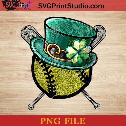 Patrick Softball PNG, St Patrick Day PNG, Irish Day PNG, Clovers PNG, Patrick Day Instant Download