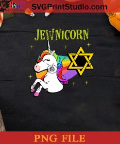 Rainbow Unicorn Halloween Costume PNG, Jewnicorn PNG, Happy Halloween PNG Instant Download