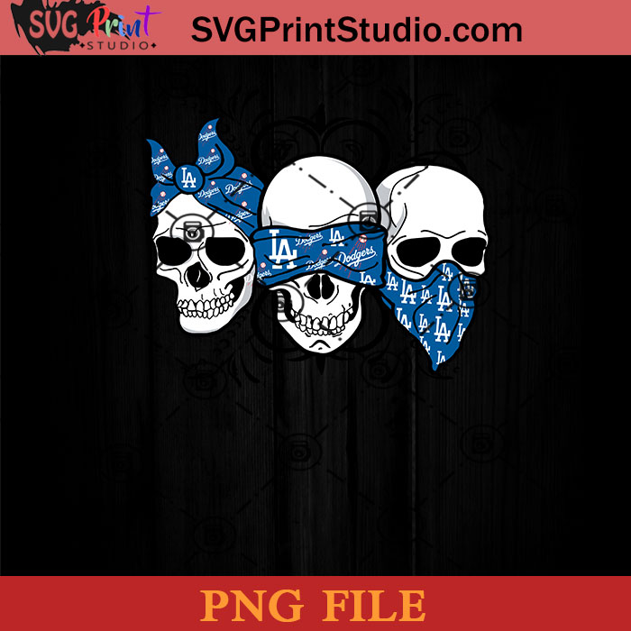 La-Dodgers-Png, skull head LA, Dodgers Logo, Los Angeles Png Instant  Download File