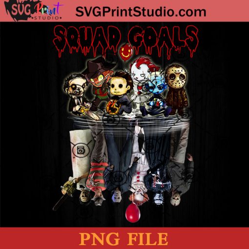 Squad Goals PNG, Joker PNG, Friends Horror Characters PNG, Horror Movies PNG, Happy Halloween PNG Instant Download
