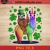 St Patrick Sloth Llama Unicorn PNG, St Patrick Day PNG, Irish Day PNG, Clovers PNG, Patrick Day Instant Download