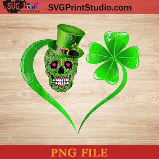 St Patrick Day Skull Clover PNG, St Patrick Day PNG, Irish Day PNG, Skull PNG, Patrick Day Instant Download