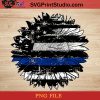 Sunflower Police USA Flag PNG, Sunflower PNG, America PNG Instant Download