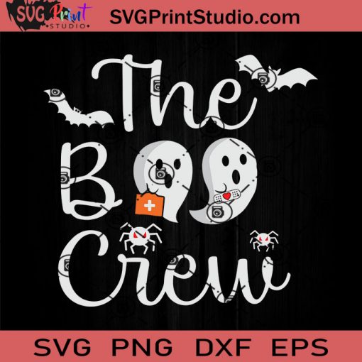 The Boo Crew Funny Bat Svg Boo Crew Svg Happy Halloween Svg Eps Dxf