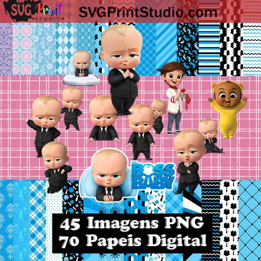 The Boss Baby Clipart Boss Baby Paper Boss Baby PNG Boss Baby Digital Paper Download – Instant Download