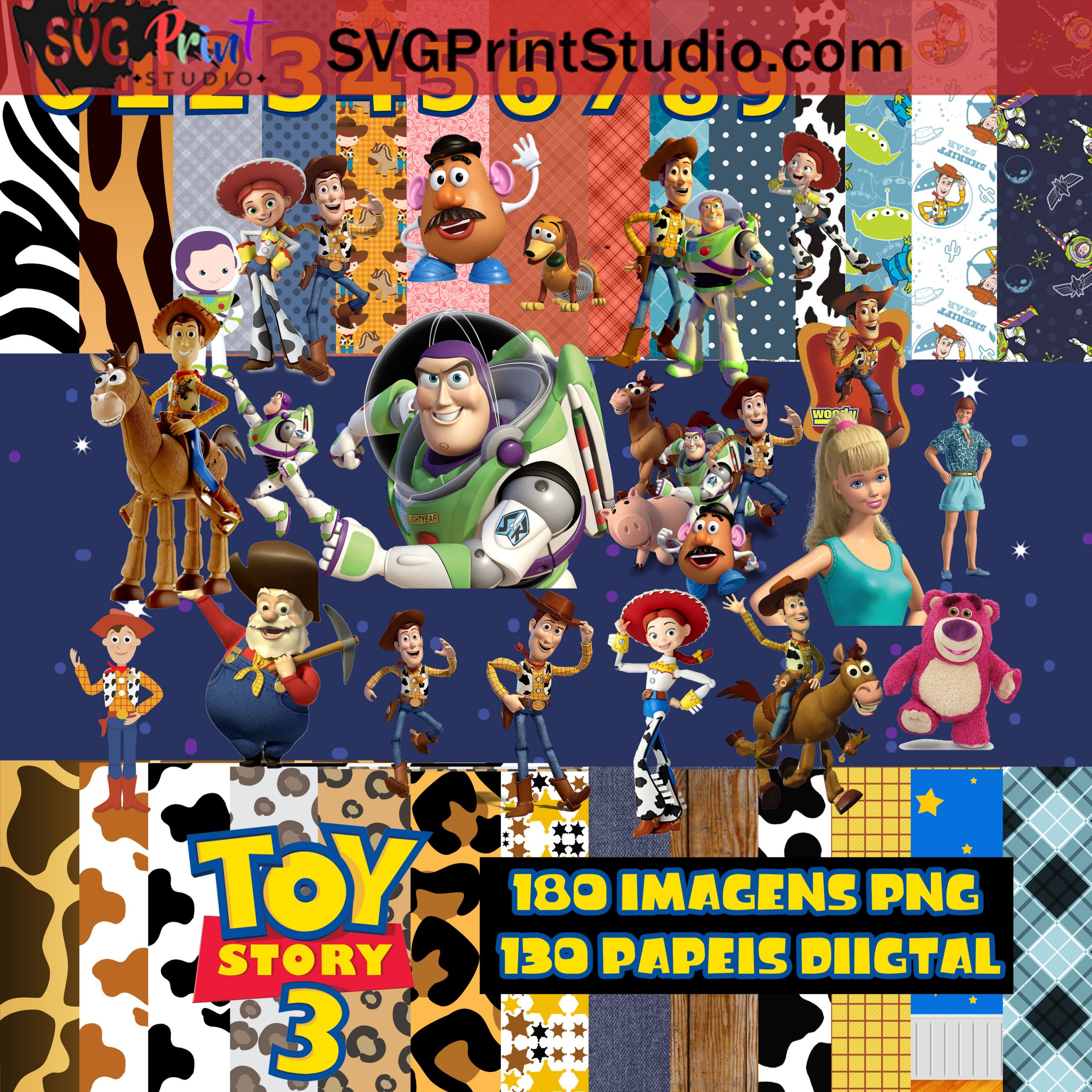 Kit Digital Toy Story Png